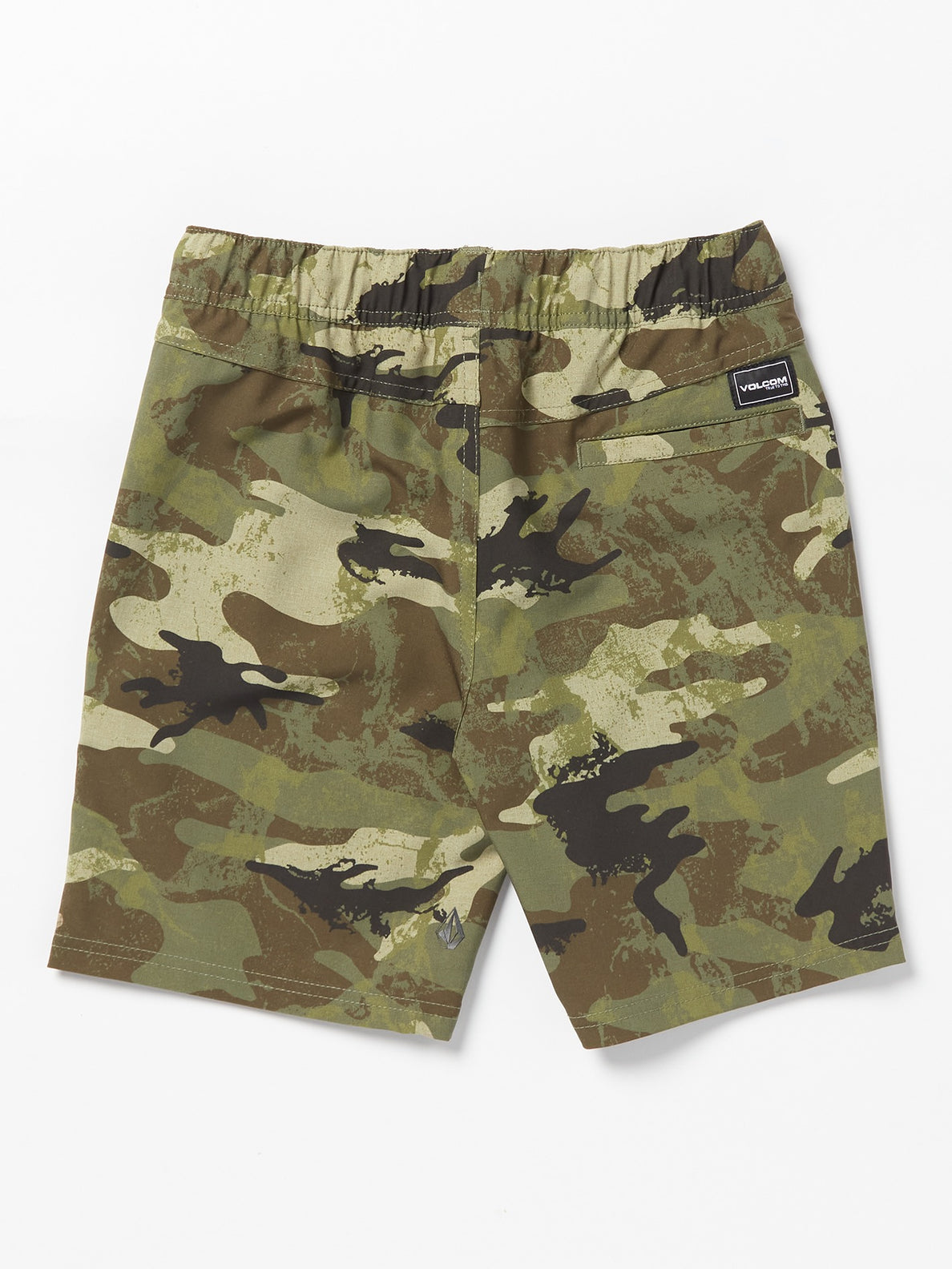 Big Boys Elastic Waist Printed Hybrid Shorts - Army Camo
