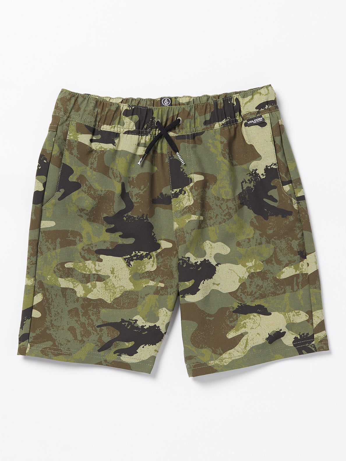 Big Boys Elastic Waist Printed Hybrid Shorts - Army Camo – Volcom US