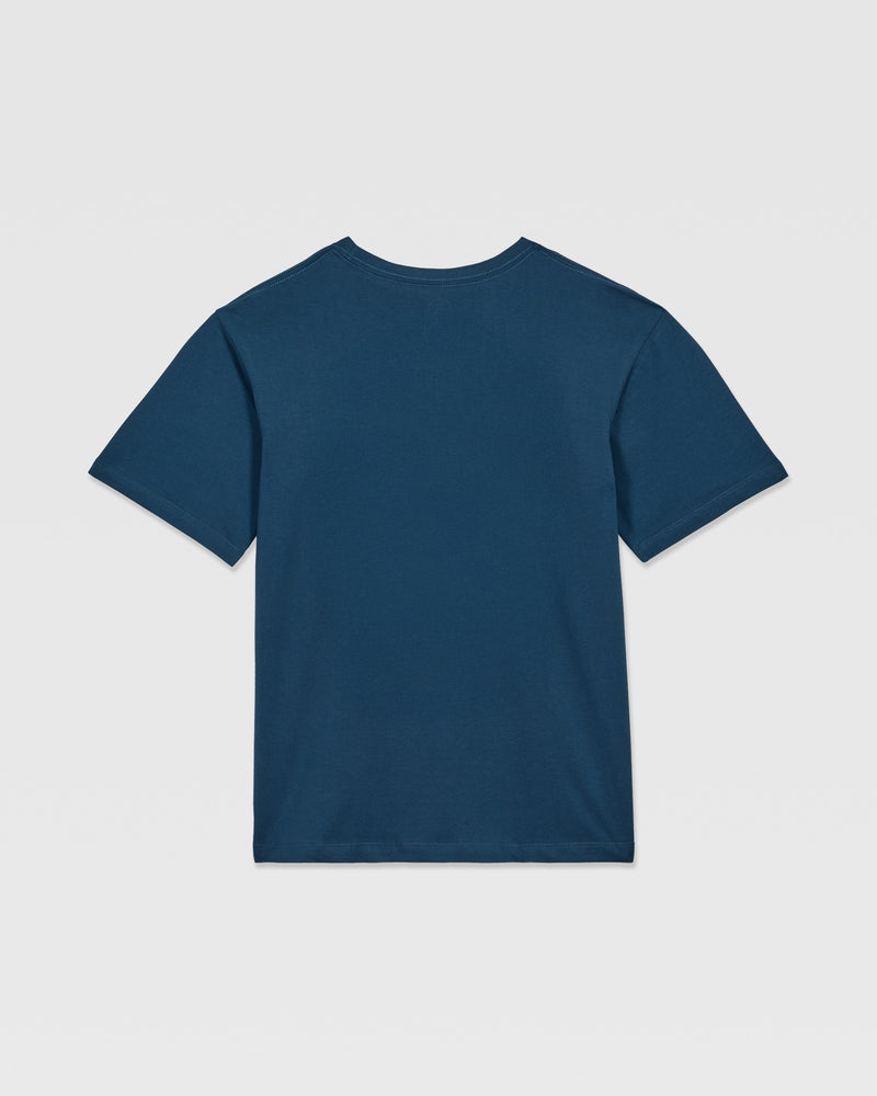 The Volcom Kids' Big Boys' Yoink Short Sleeve Tee is shown flat with its back facing up against a white background.