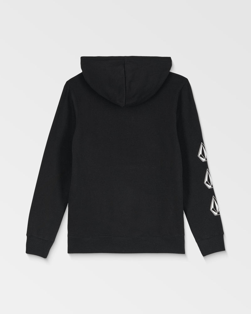 Volcom Big Kids' Iconic Stone Grid Pullover Black