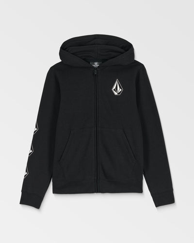 Volcom Big Kids' Iconic Stone Gid Zip Black