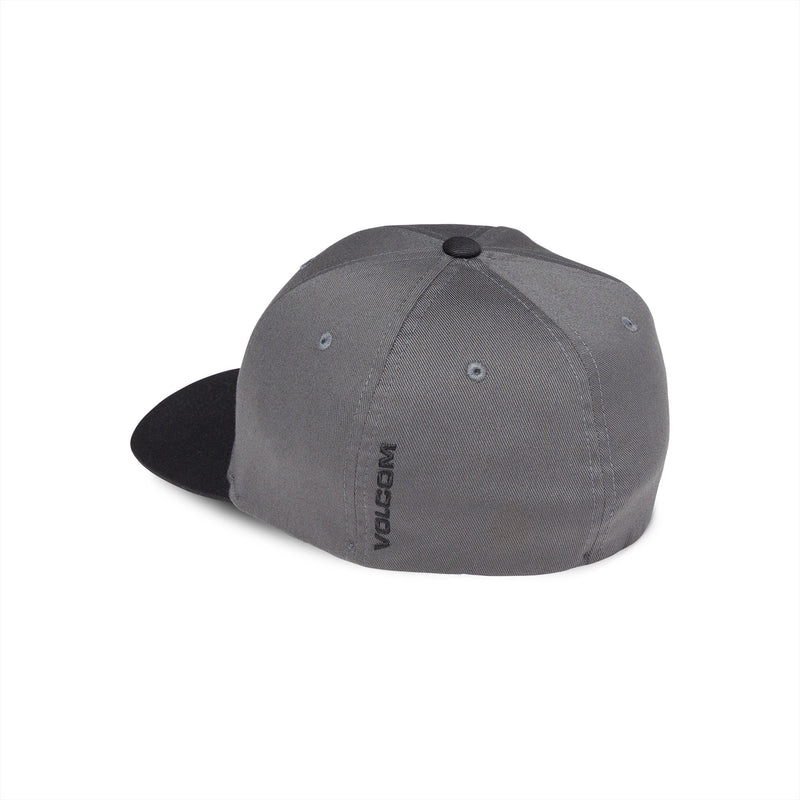 Volcom Men's Full Stone Flexfit Hat Asphalt Black