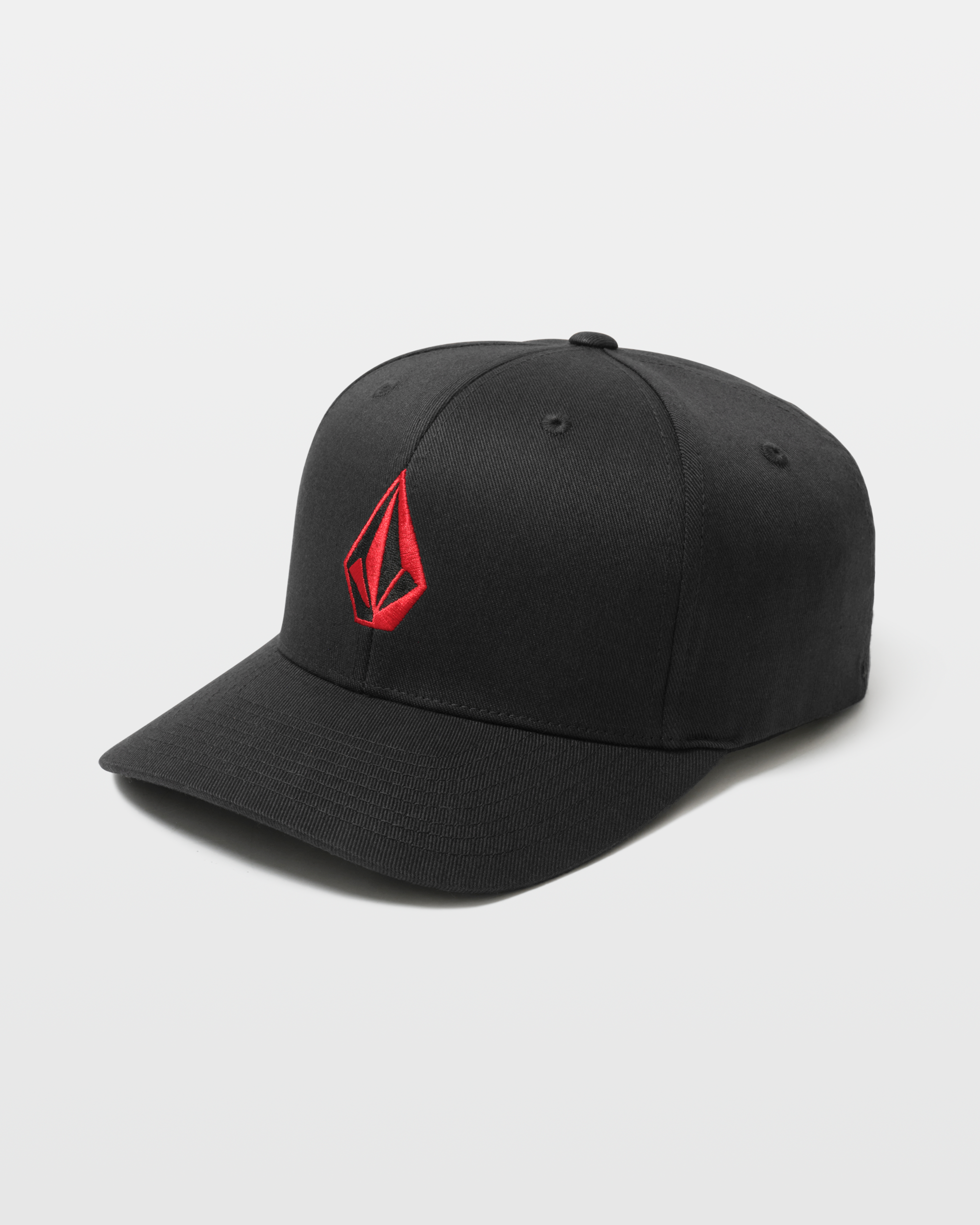 Men's Full Stone Flexfit Hat-Rio Red-Volcom
