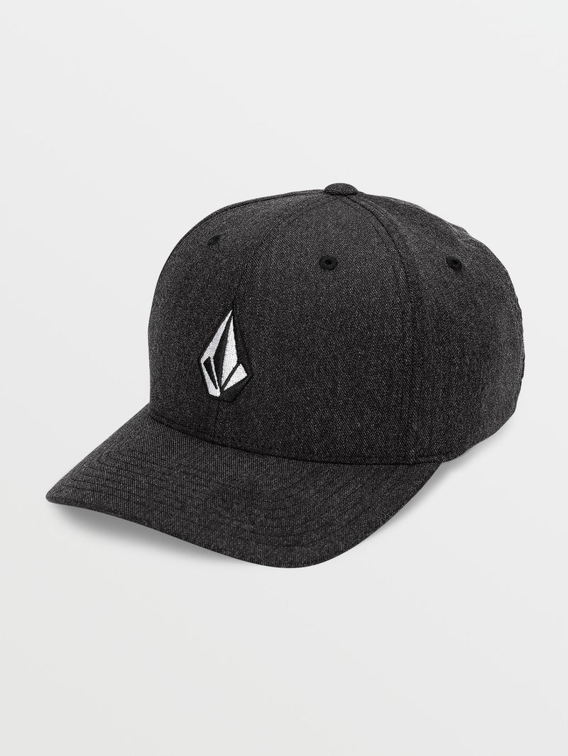 Volcom Men's Full Stone Heather Flexfit Hat Charcoal Heather
