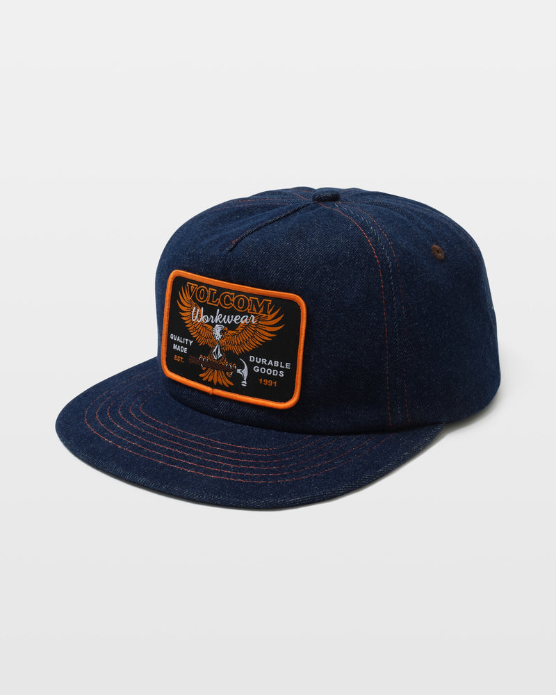 Men's Hammered Work Hat-Dust Bowl Indigo-Volcom
