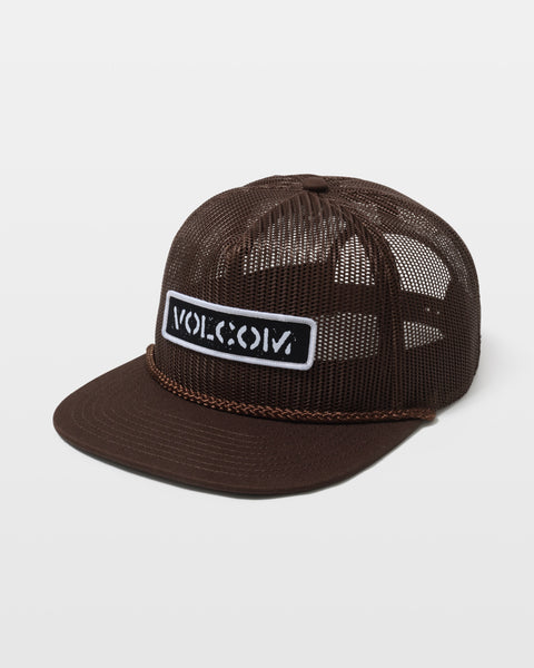 Men's Hot Mesh Trucker-Dkbrown-Volcom