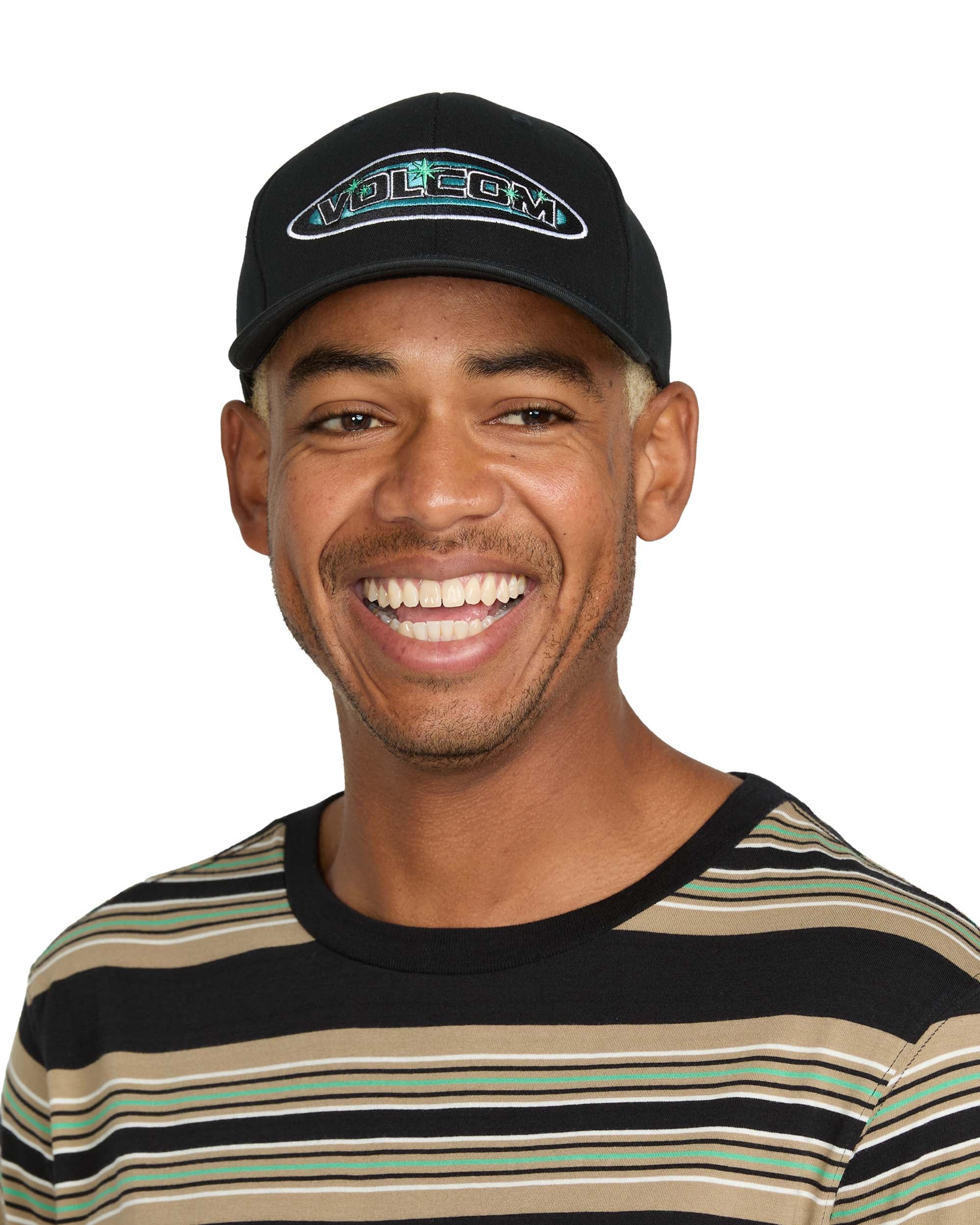 Volcom Men's 21St Century Stone Flexfit Hat Black