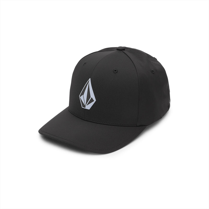 Men's Stone Tech Flexfit Delta Hat-Black-Volcom