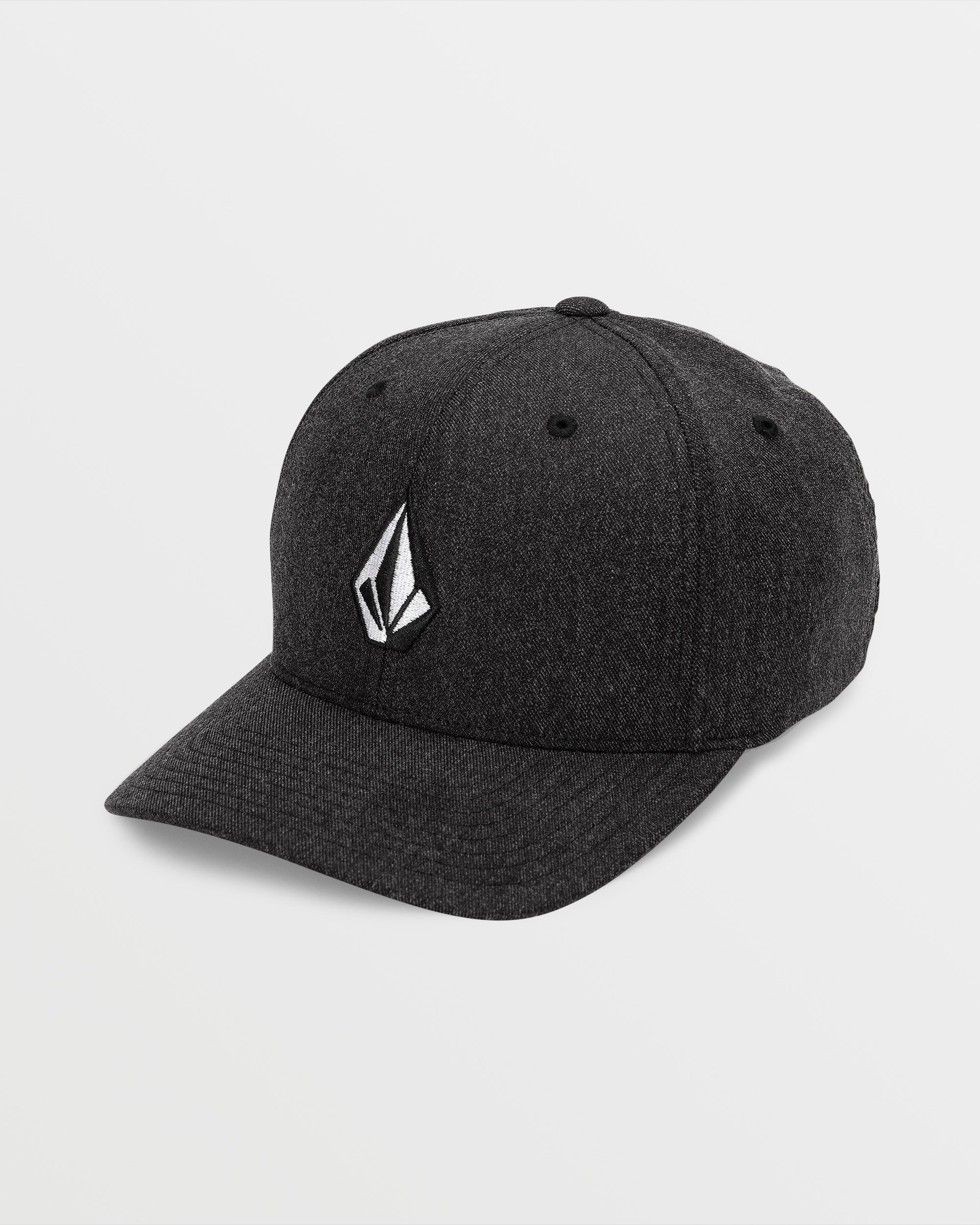 Men's Full Stone Heather Flexfit Hat-Charcoal Heather-Volcom