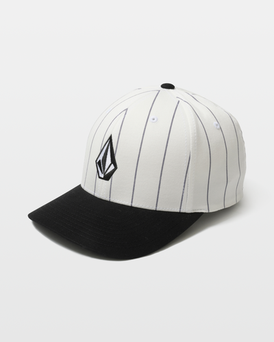 Volcom Men's Full Stone Heather Flexfit Hat Dirty White