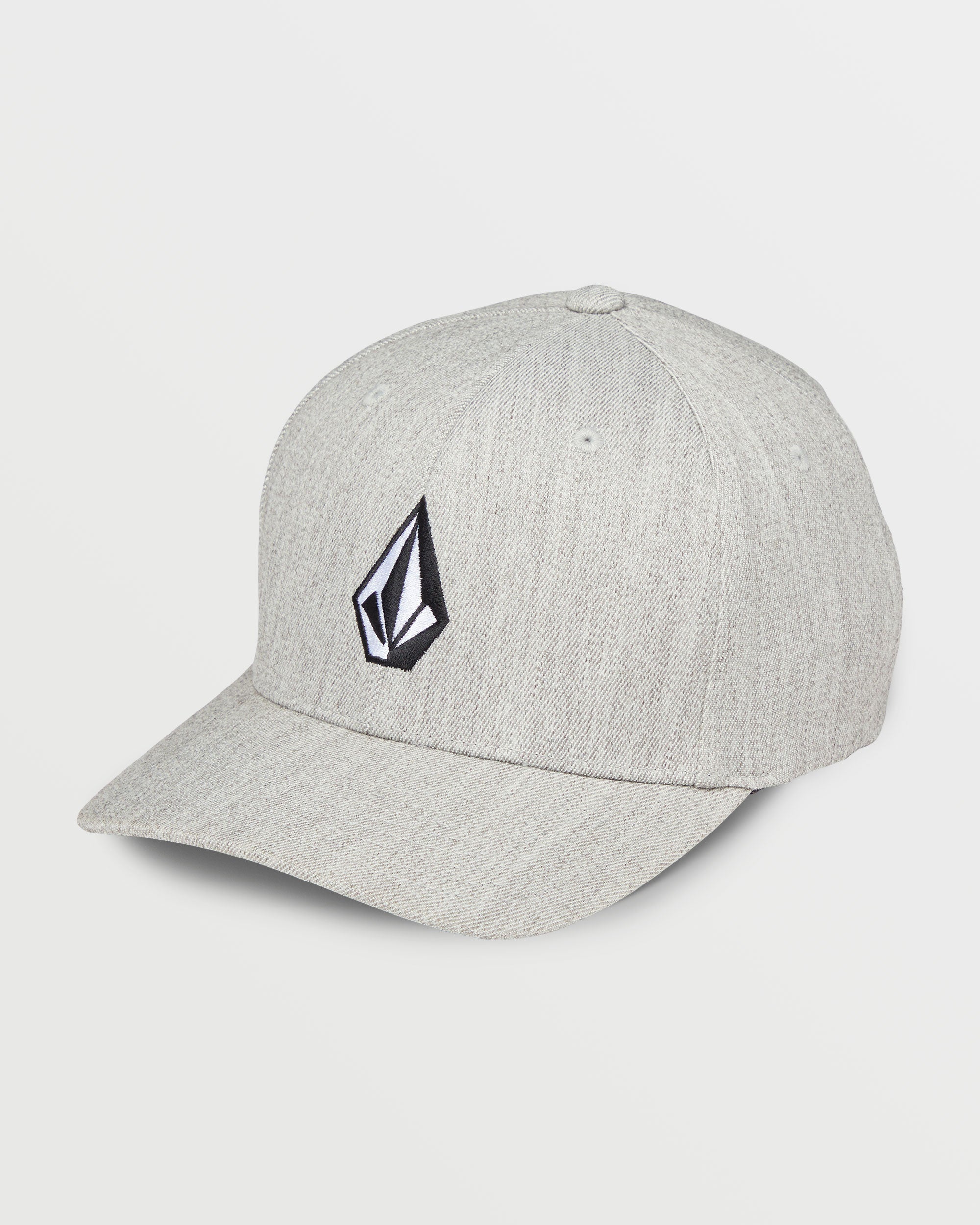 Men's Full Stone Heather Flexfit Hat-Grey Vintage-Volcom