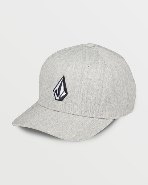 Men's Full Stone Heather Flexfit Hat-Grey Vintage-Volcom
