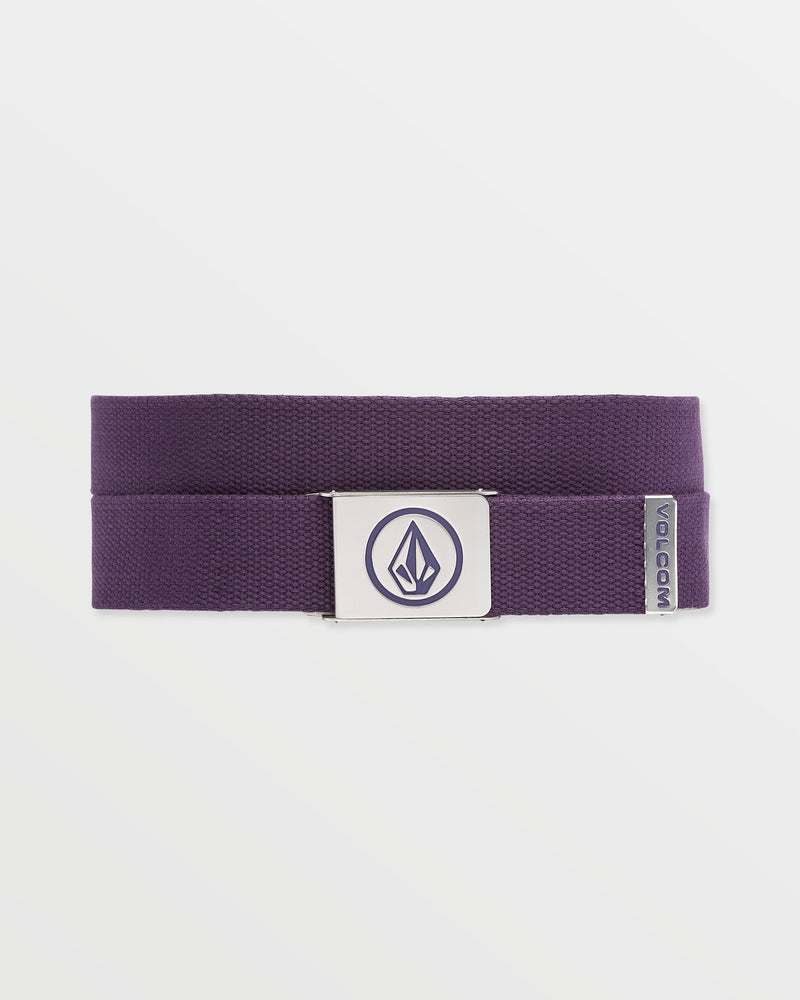 Volcom Circle Web Belt Dark Purple