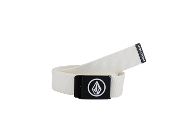 Volcom Circle Web Belt Dirty White