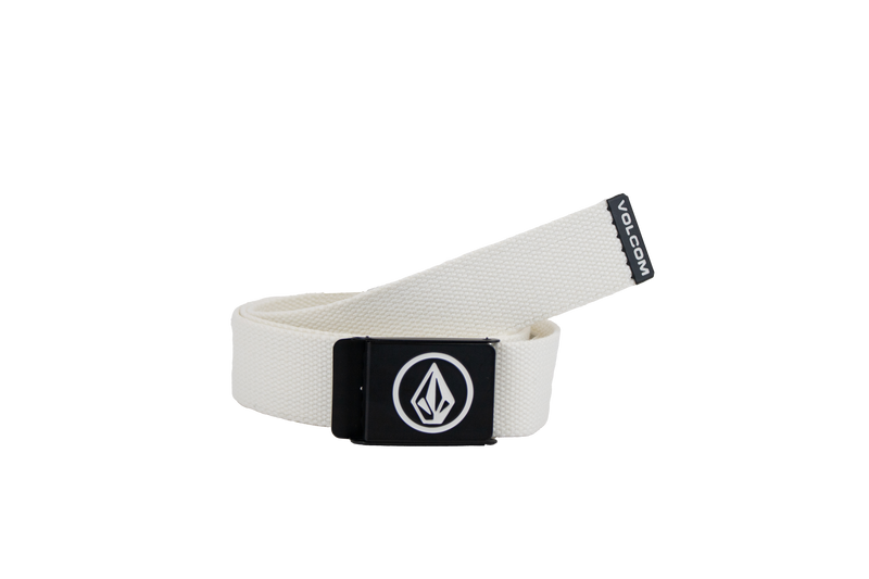 Volcom Circle Web Belt Dirty White