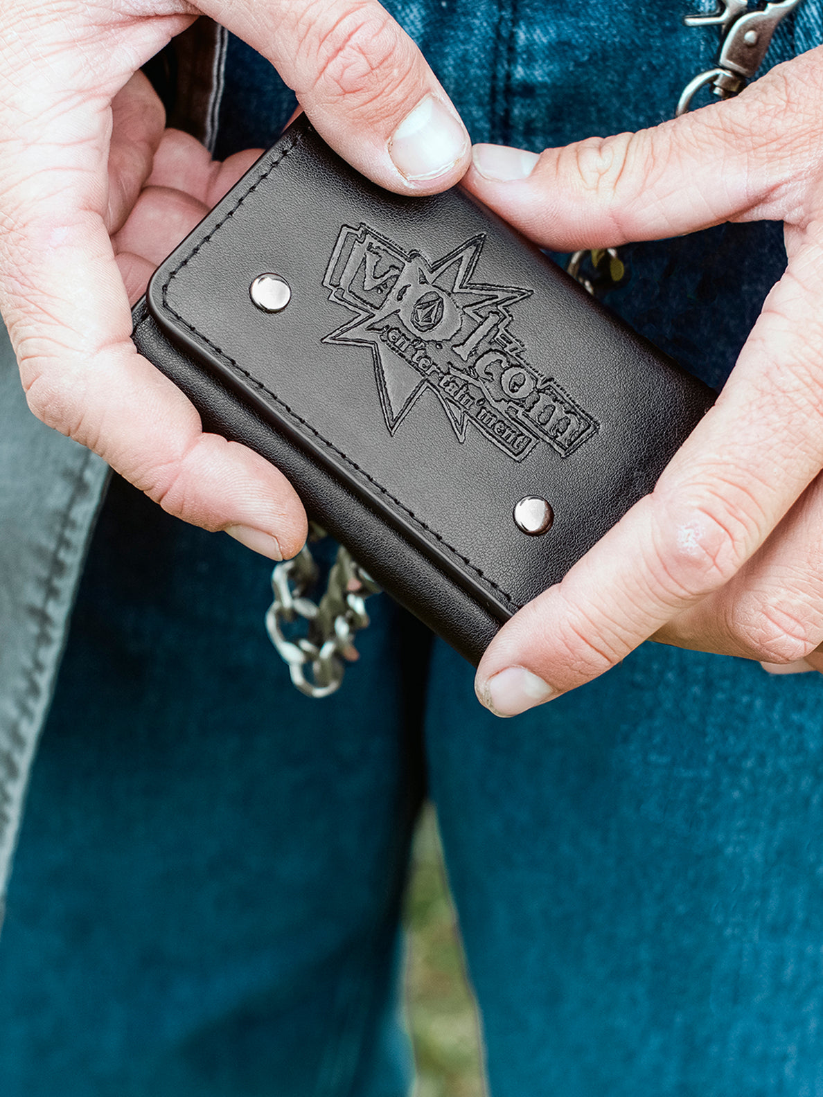 Volcom Entertainment Leather Wallet - Black