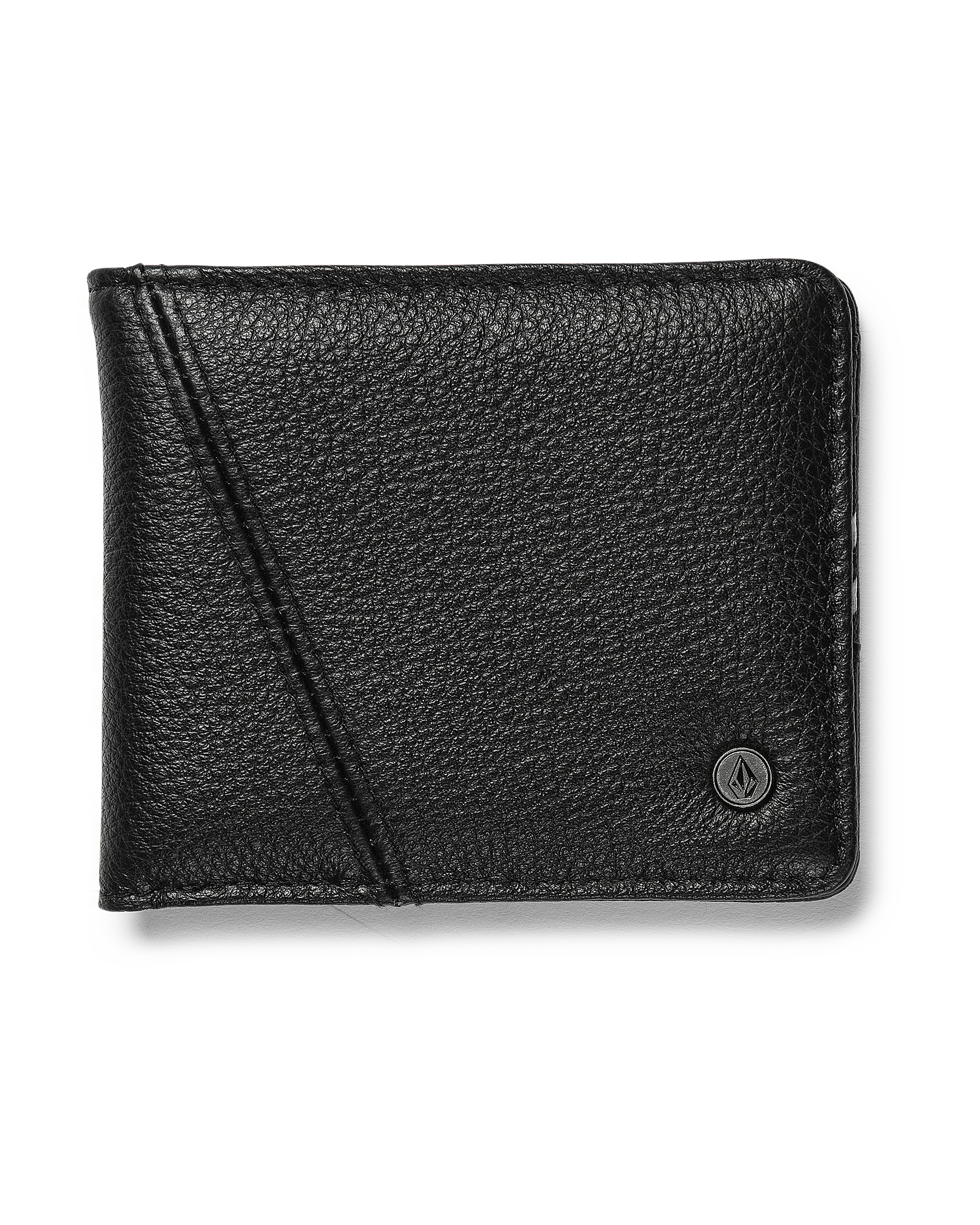 Volcom Pay-A-Pal Leather Bifold Black