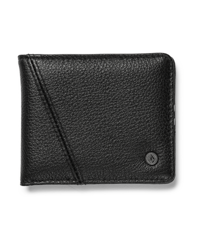 Volcom Pay-A-Pal Leather Bifold Black