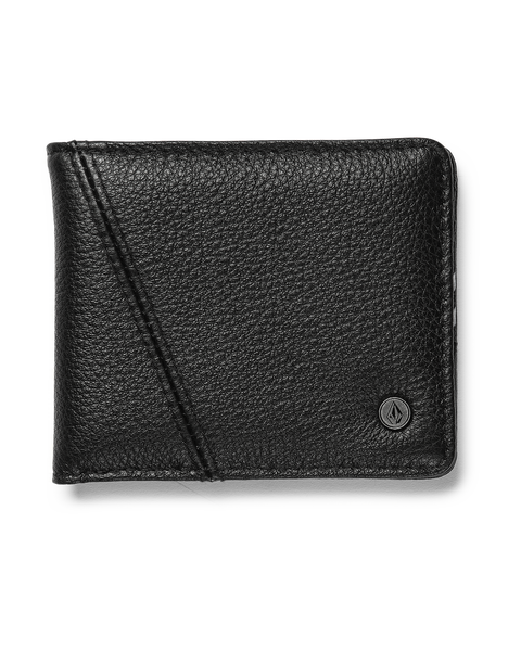 Volcom Pay-A-Pal Leather Bifold Black