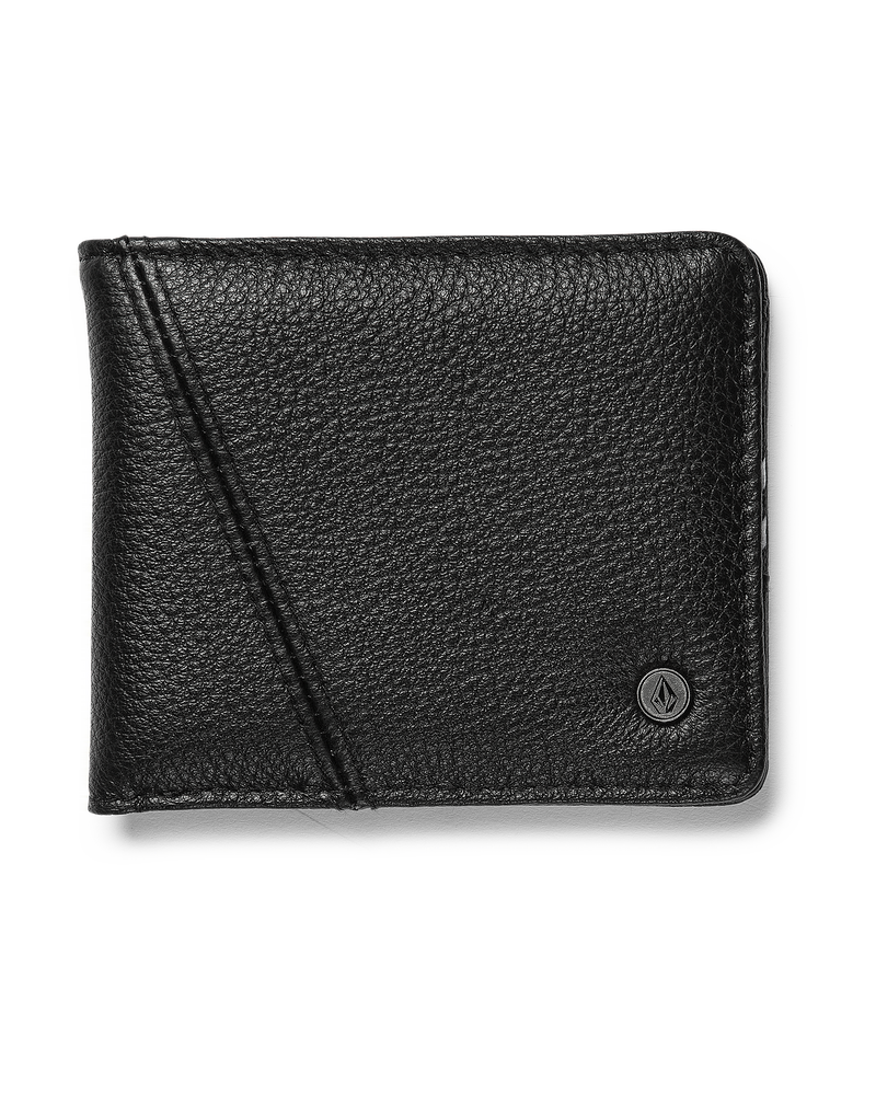 Volcom Pay-A-Pal Leather Bifold Black
