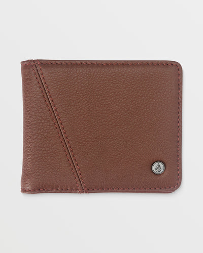 Volcom Pay-A-Pal Leather Bifold Brown
