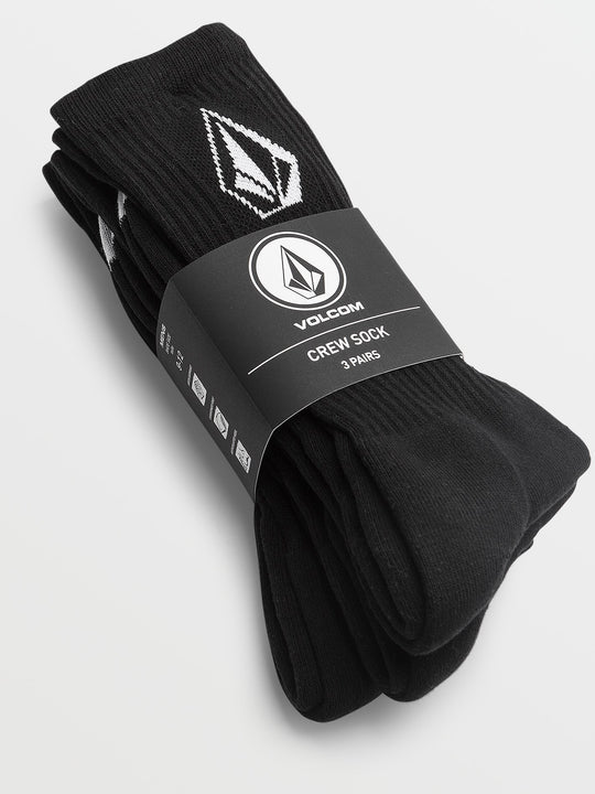 Full Stone Socks 3 Pack - Black