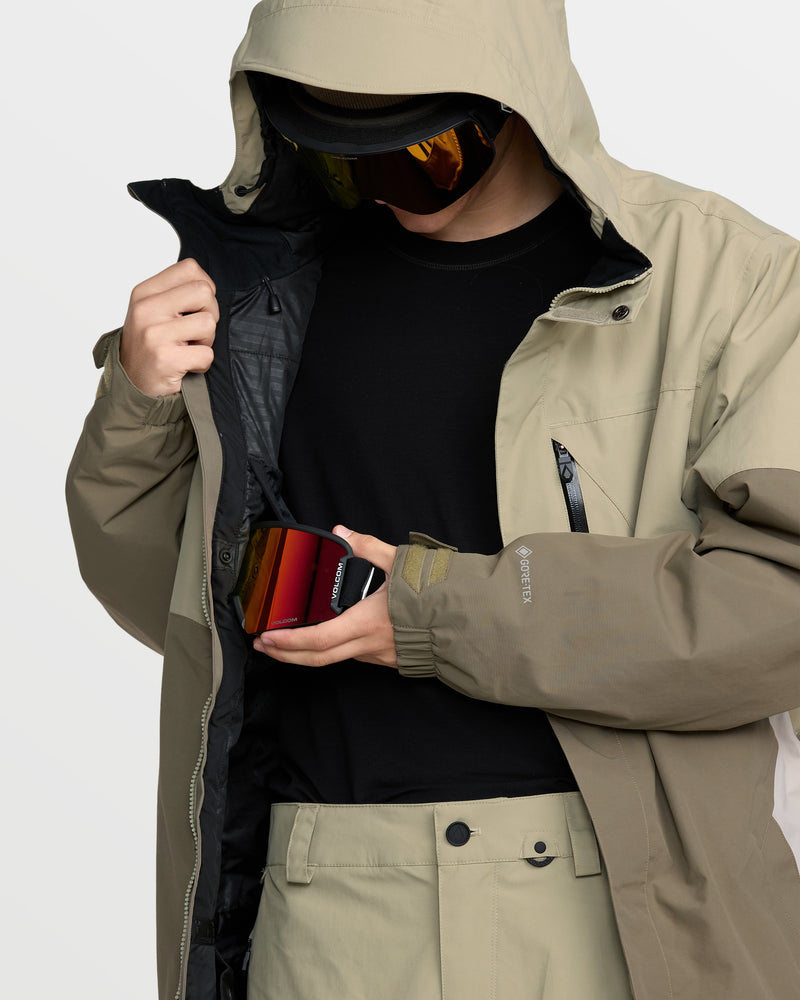 Volcom Men's L Ins Gore-Tex Jacket Moss Green