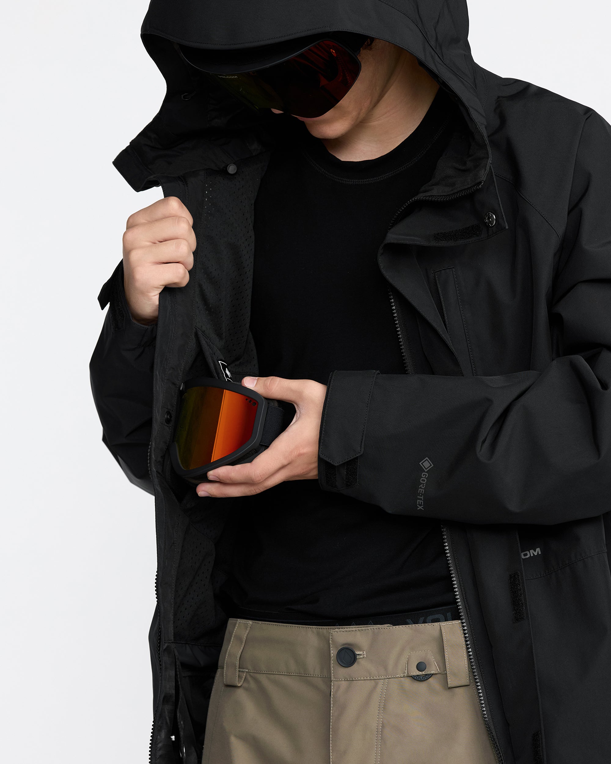 VOLCOM DUA GORE-TEX ブラックジャケット L Volcom Men's Dua Insulated GORE-TEX Jacket 2025 – Ski Pro AZ