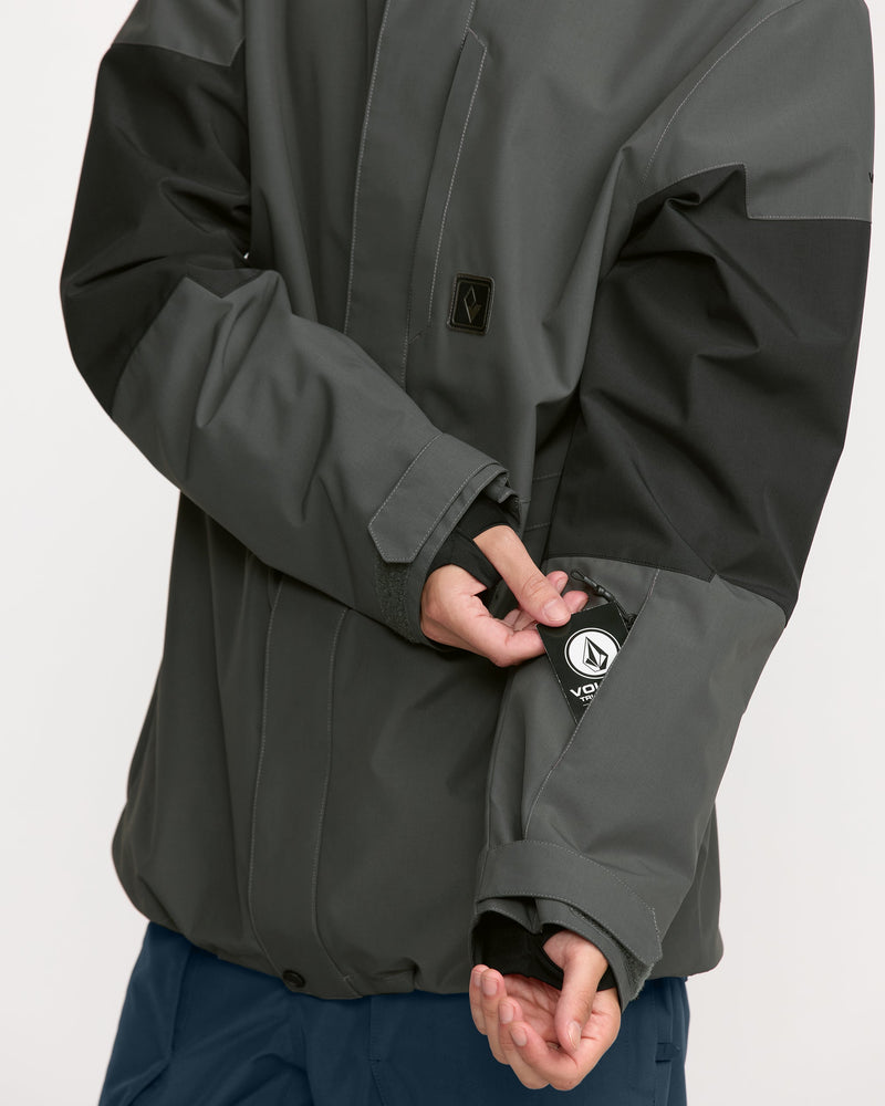 Volcom Men's Primry Insulated Jacket Dark Grey