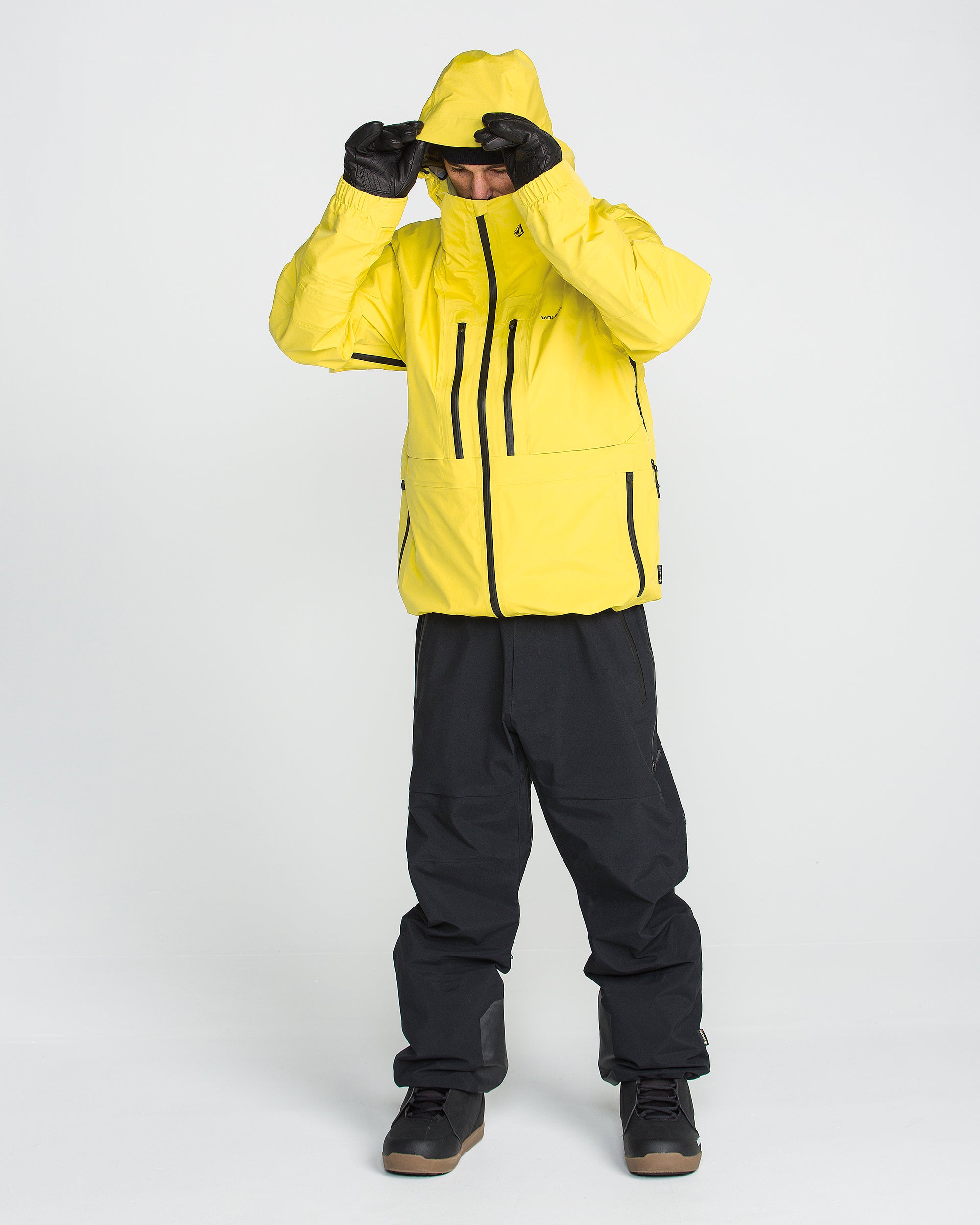 VOLCOM GORE-TEX スノーボードジャケット イエロー Sサイズ Men's TDS® Inf Gore-Tex Jacket - Volcom
