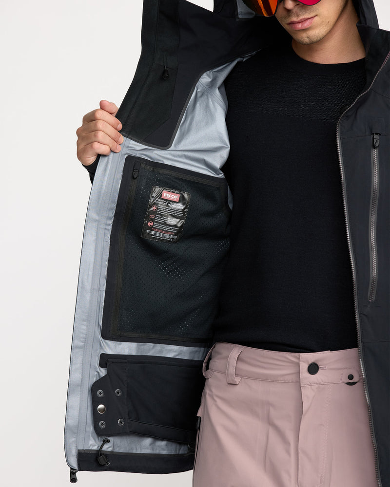 Men's Guch Stretch Gore Jacket-Black-Volcom