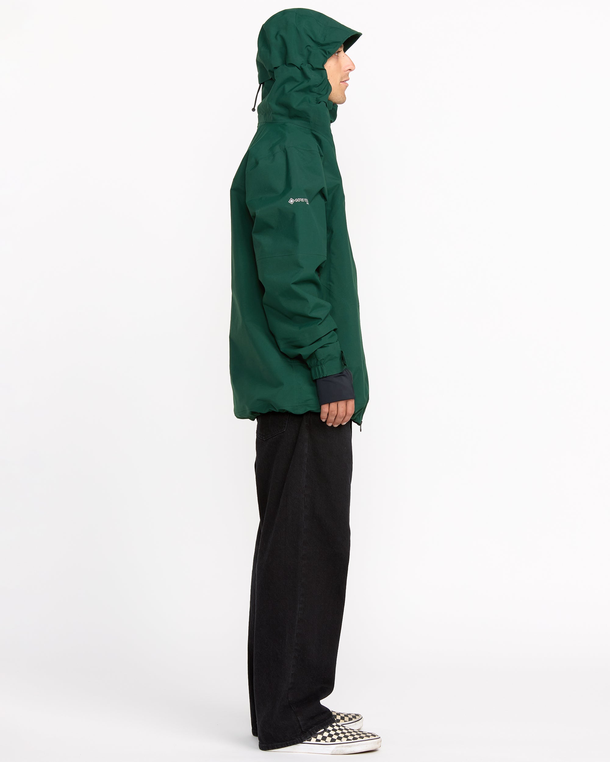 Volcom Men's Anyox Guide Gore Pro Shell Jacket Black Green