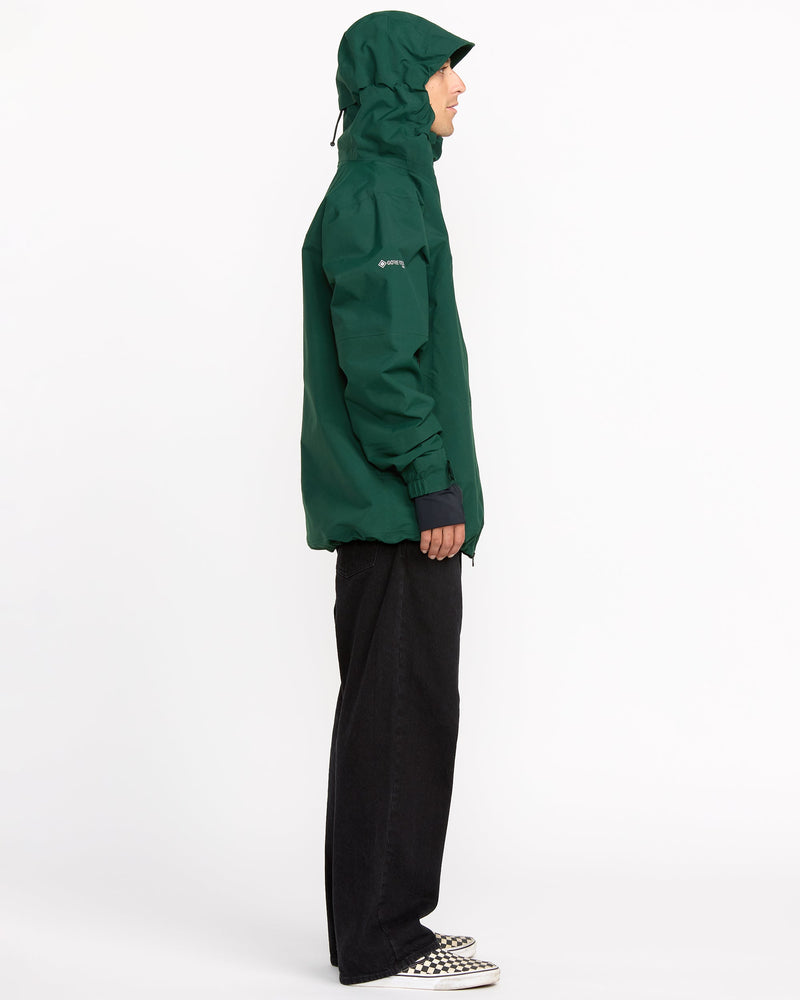 Volcom Men's Anyox Guide Gore Pro Shell Jacket Black Green