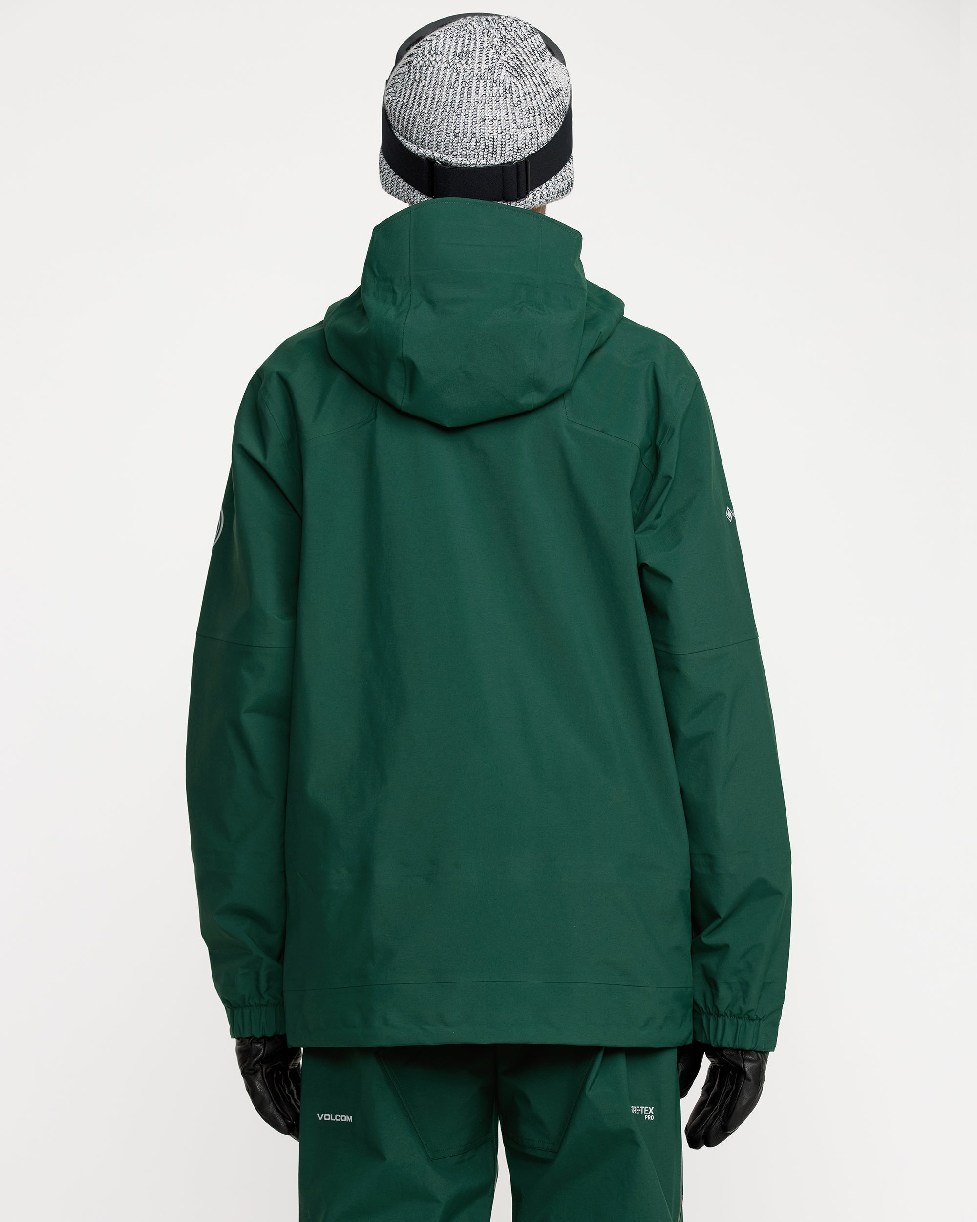 Volcom Men's Anyox Guide Gore Pro Shell Jacket Black Green