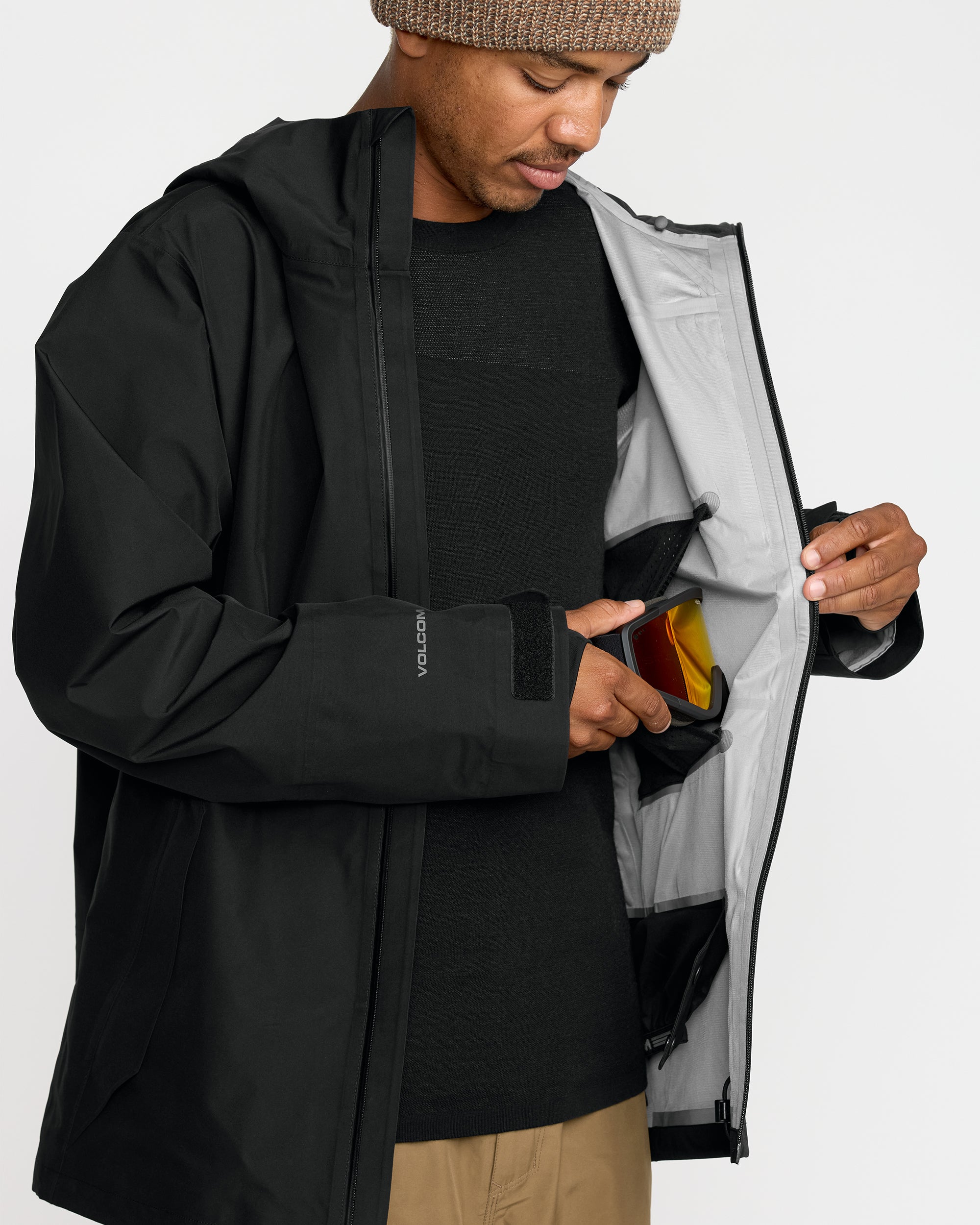 Volcom Men's Tester 3L Gore-Tex Jacket Black