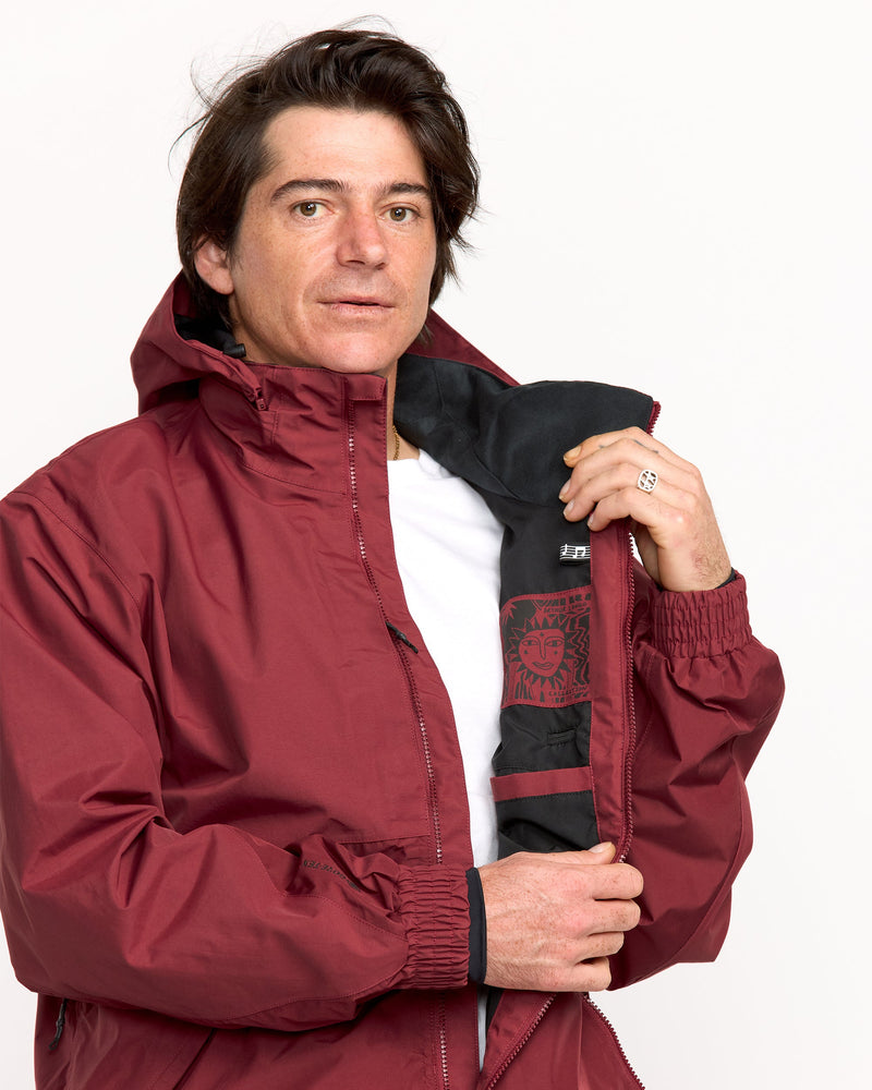 Men's Longo Gore-Tex Jacket-Burnt Red-Volcom