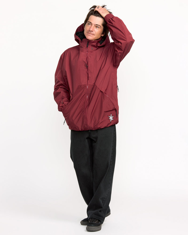 Men's Longo Gore-Tex Jacket-Burnt Red-Volcom