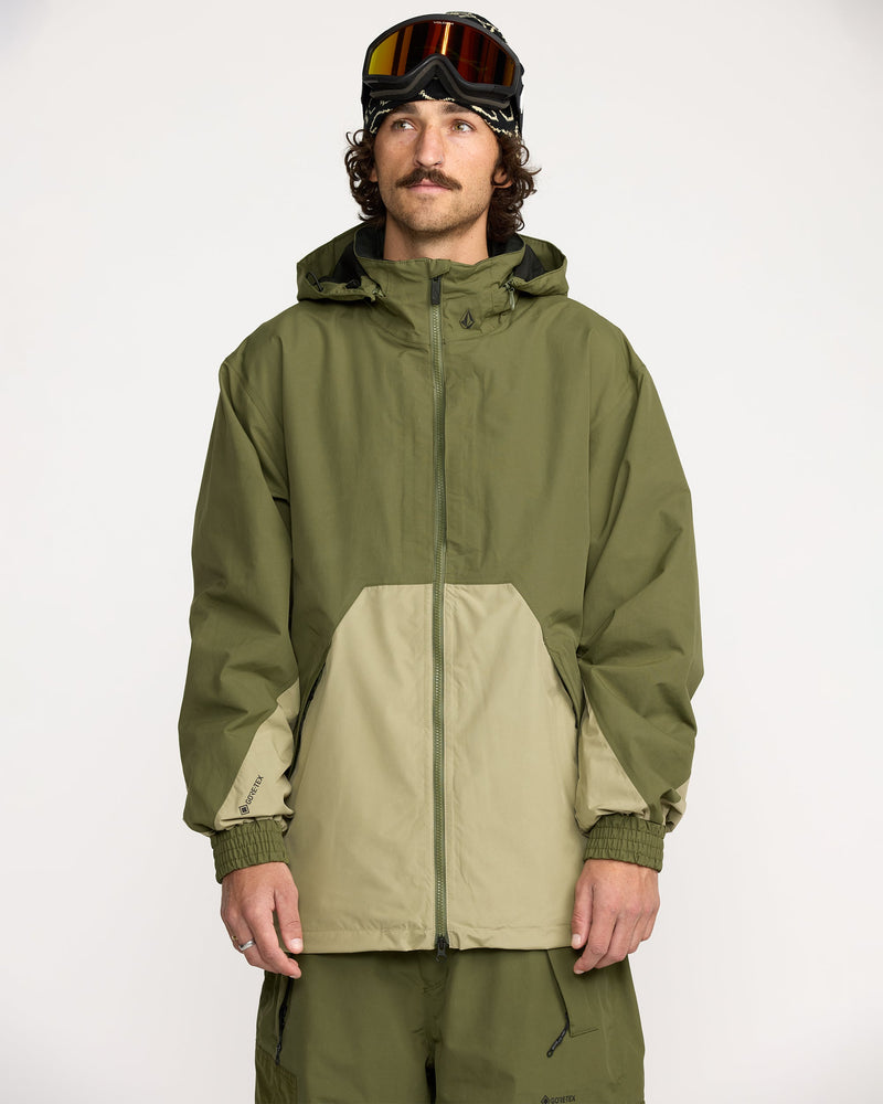 Men's Longo Gore-Tex Jacket-Dark Olive-Volcom