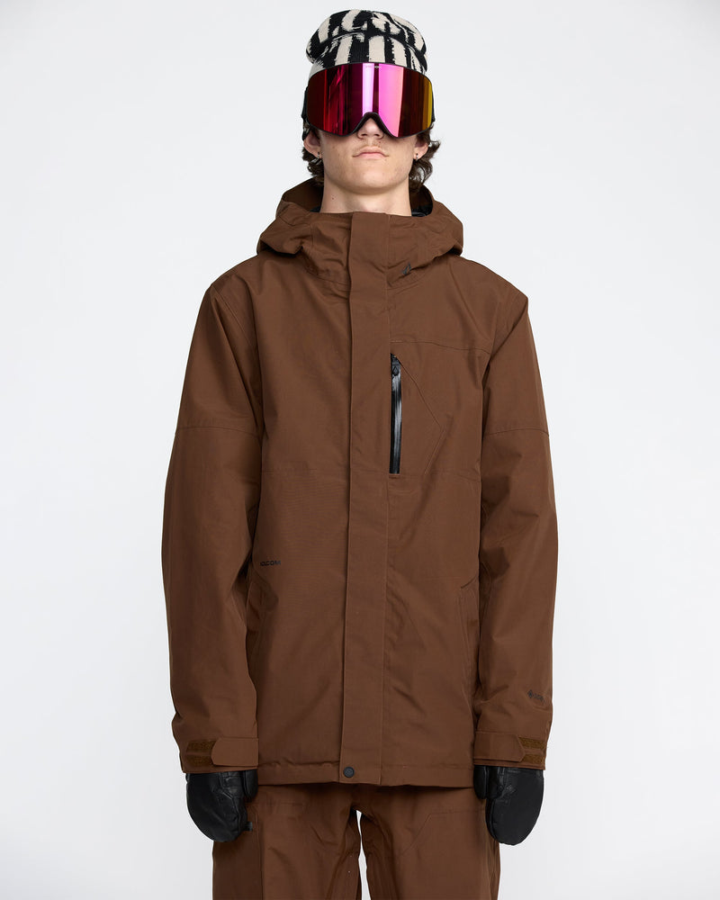 Men's L Gore-Tex Jacket-Brown-Volcom