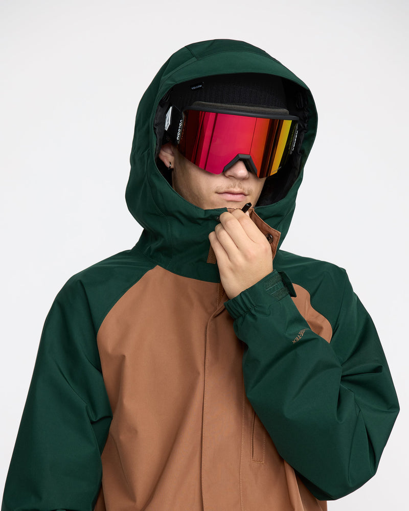 Volcom Men's Dua Gore-Tex Jacket Terra Brown