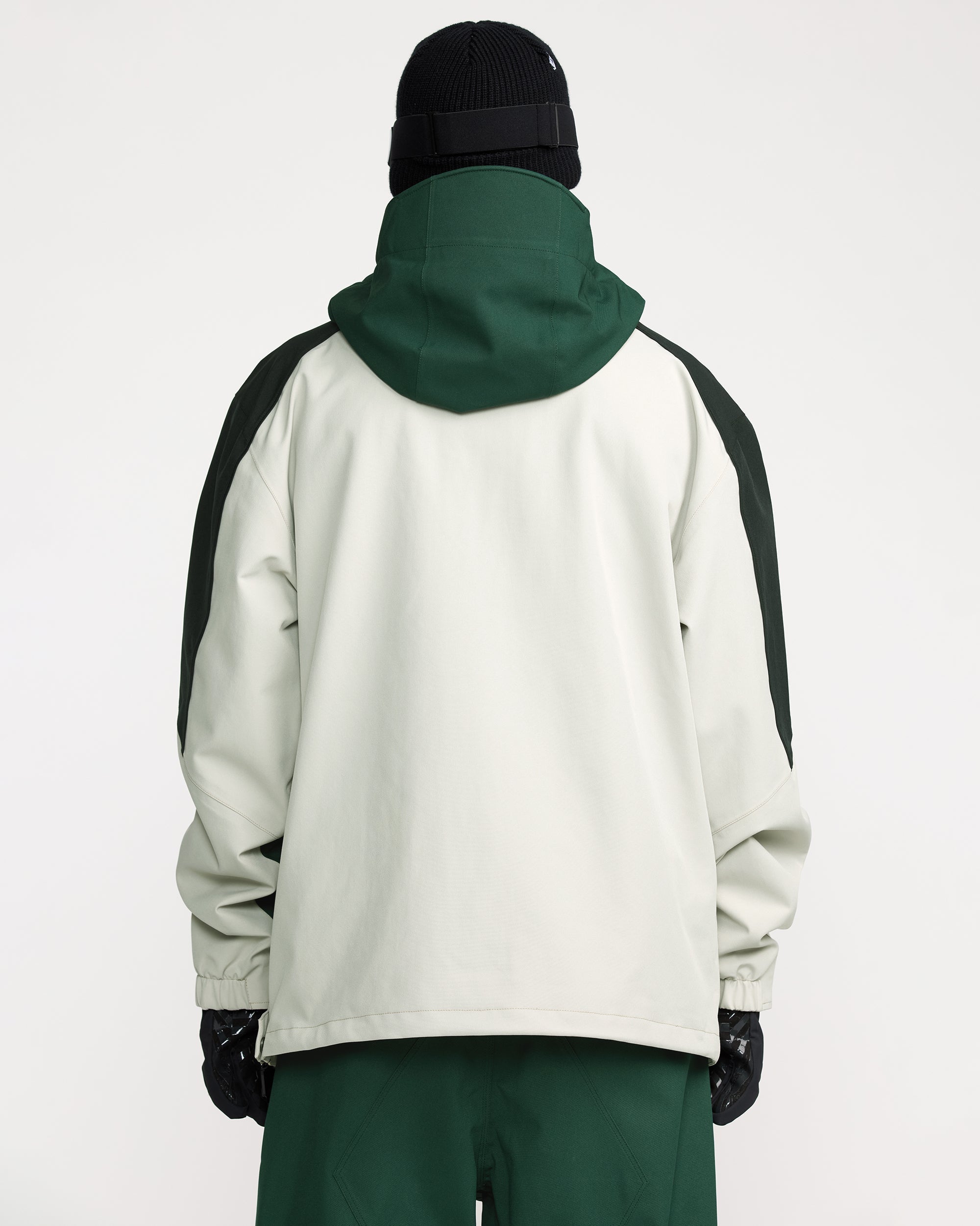 VOLCOM フード付きジャケット L グリーン/ホワイト Men's Brighton Pullover - Volcom