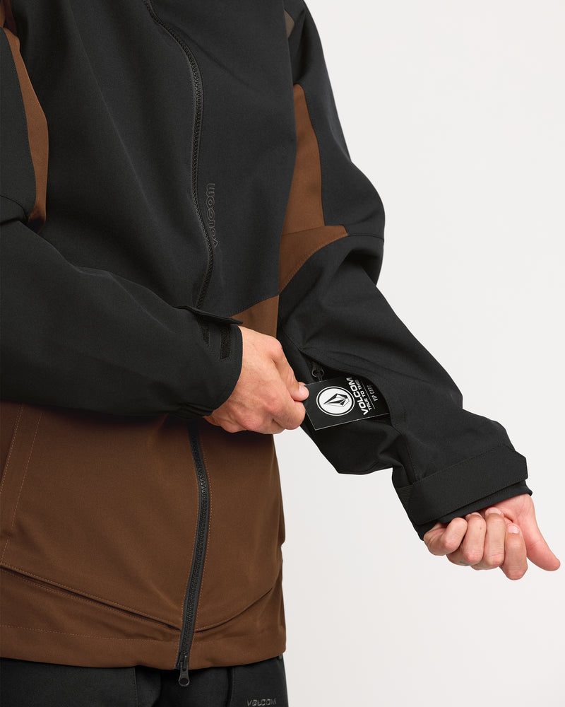 Volcom Men's Brighton Full Zip Jacket Brown