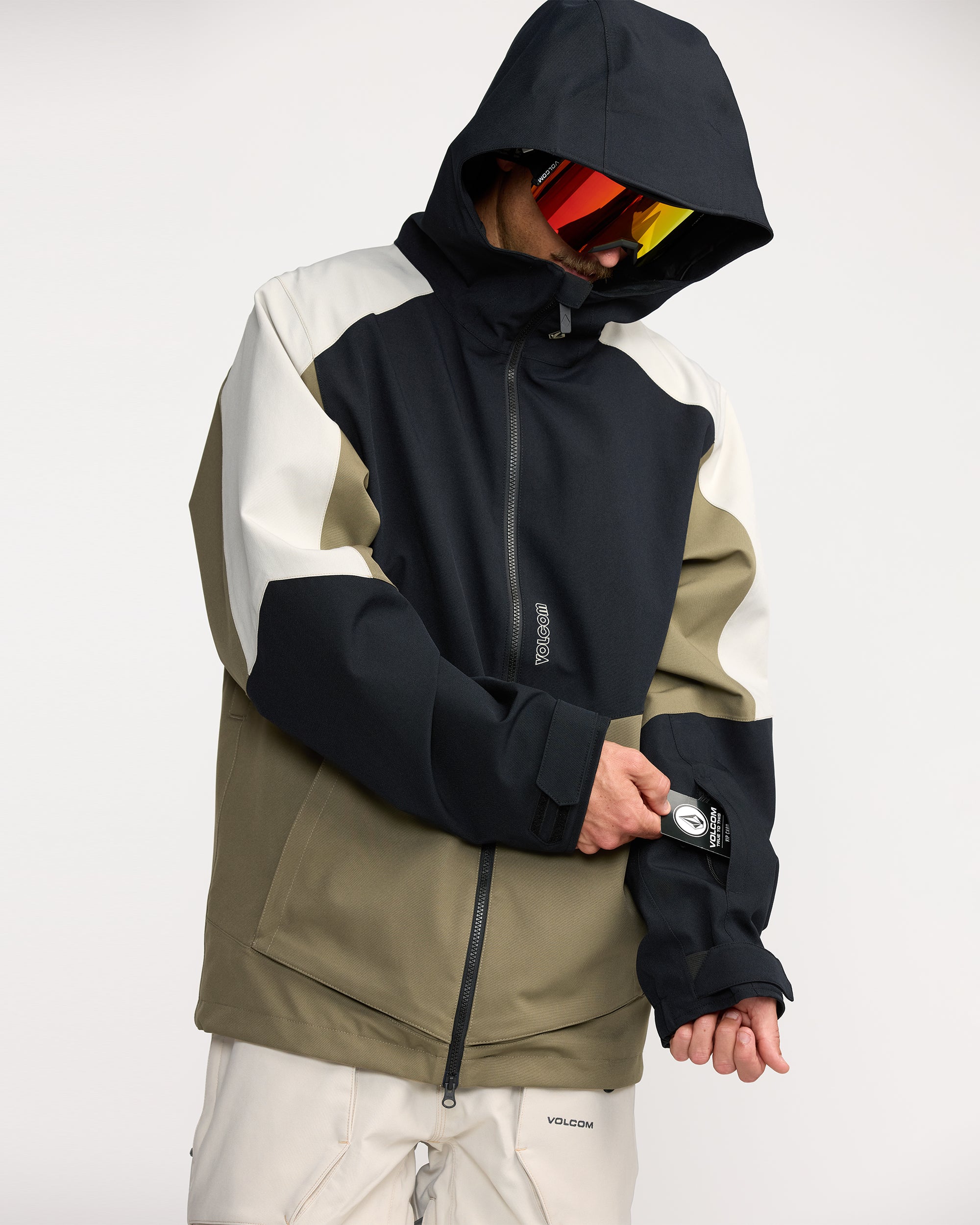 Volcom Men's Brighton Full Zip Jacket Military