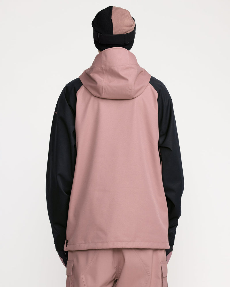 Volcom Men's Hossegor 20K Pullover Jacket Pale Mauve