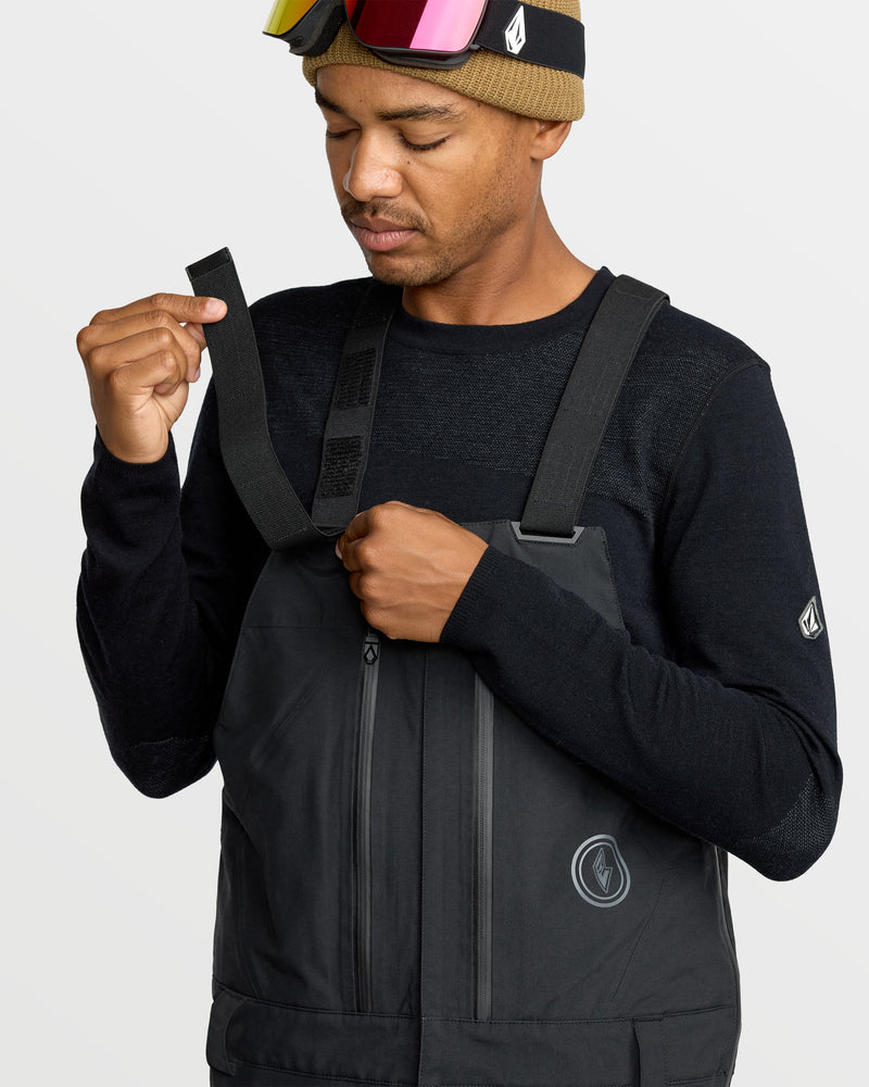 Volcom Men's Anyox Gore-Tex Pro Shell Bib Black