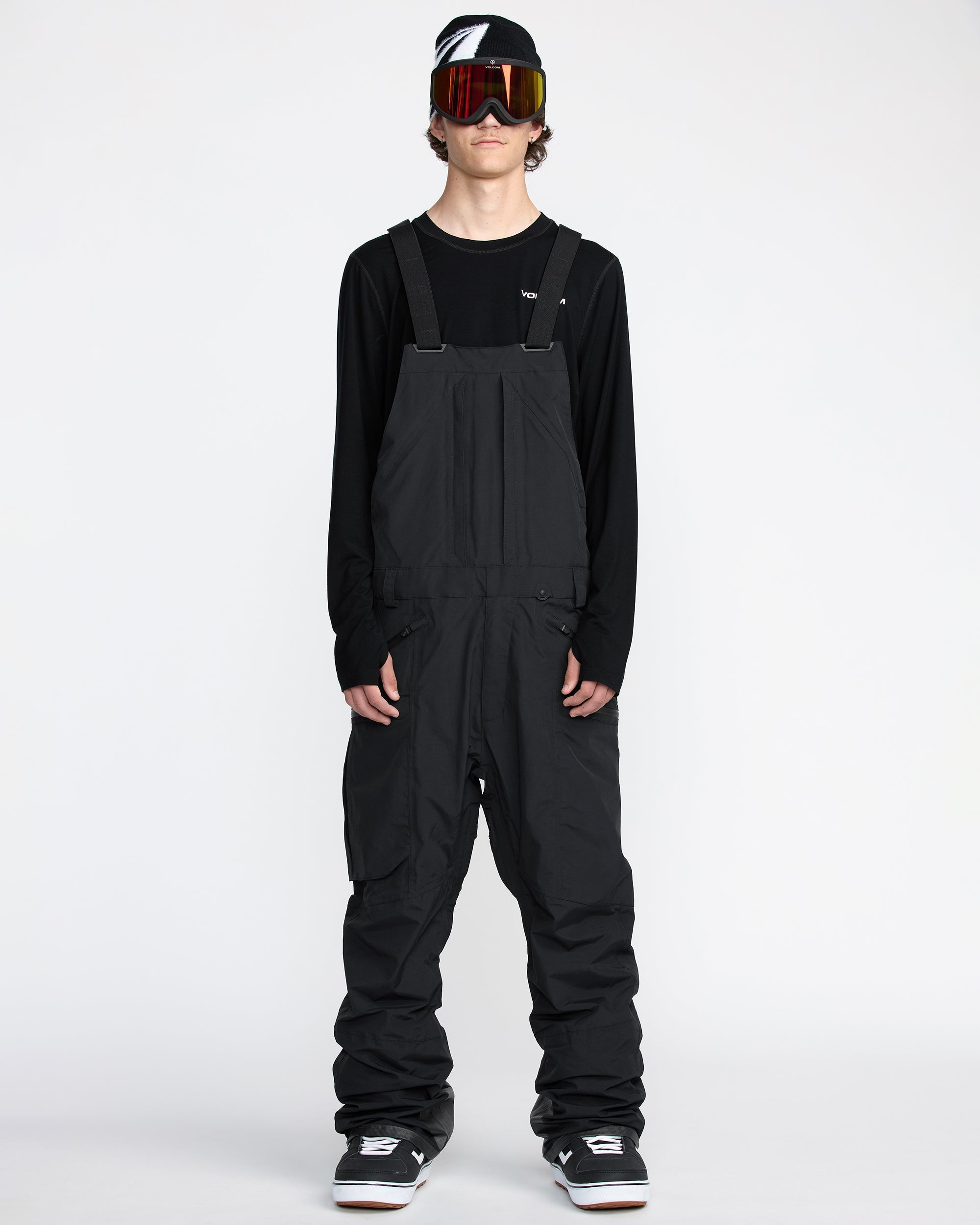 Volcom Men's Rain Gore-Tex Bib Overall Black
