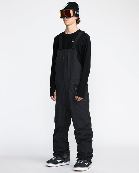 【G Store】VOLCOM Bib Pants ブラック S Men's Rain Gore-Tex Bib Overall - Volcom