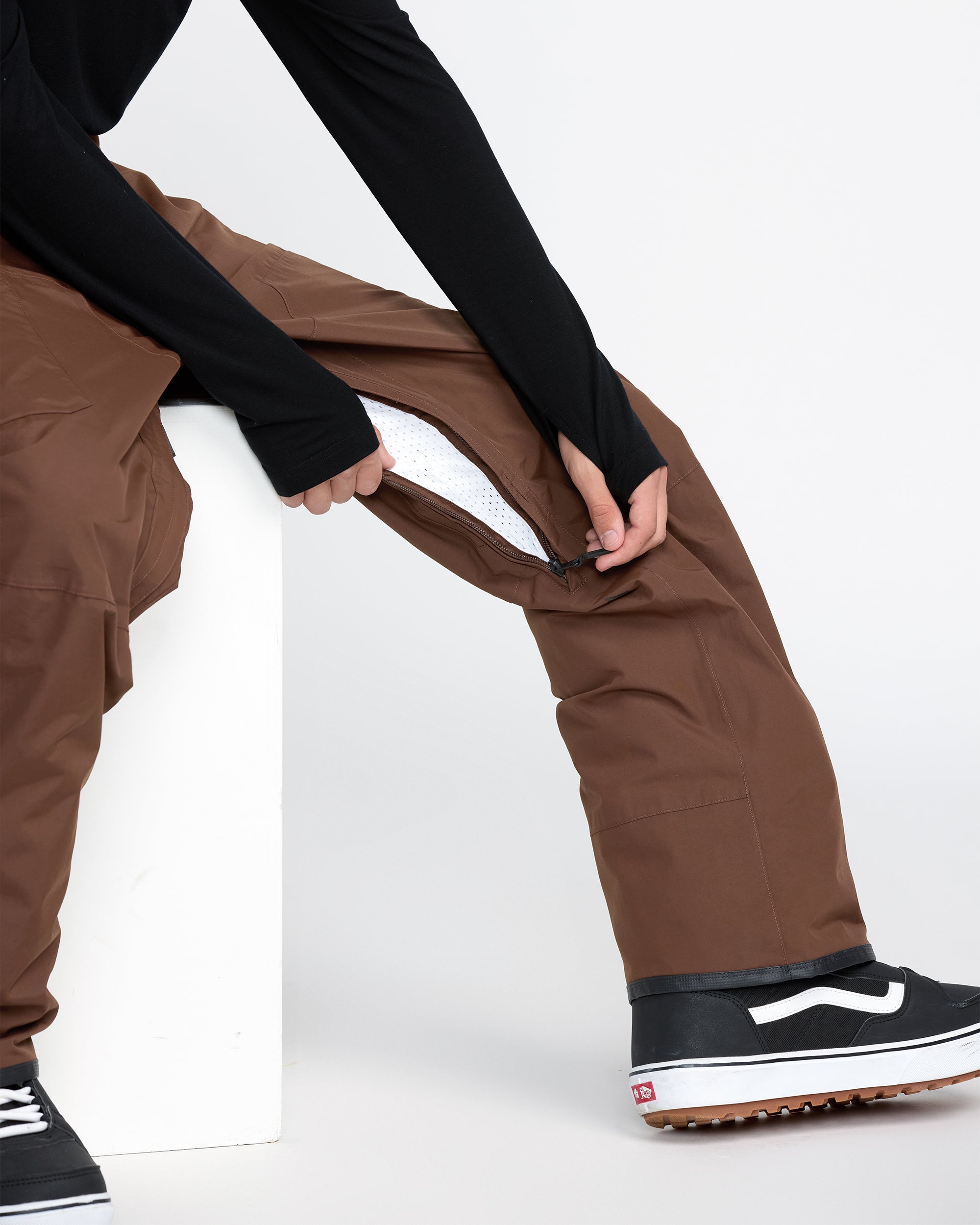 VOLCOM GORE-TEX スノーパンツ ブラウン M スノーボードウェア Men's L Gore-Tex Pants - Volcom