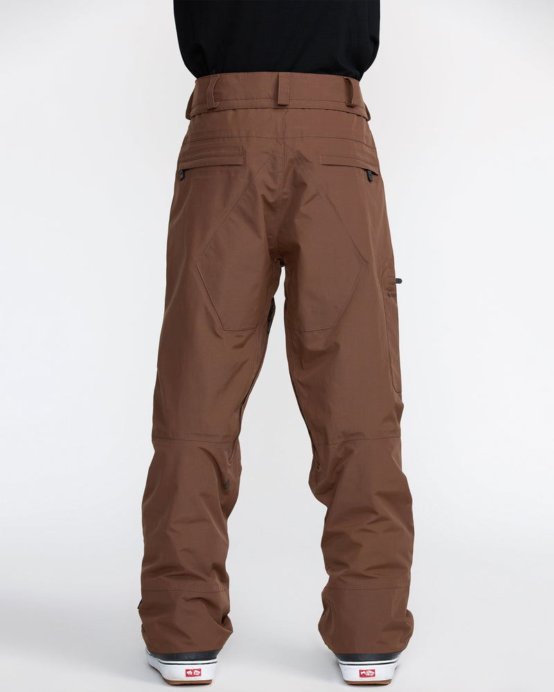 Volcom Men's L Gore-Tex Pants Brown