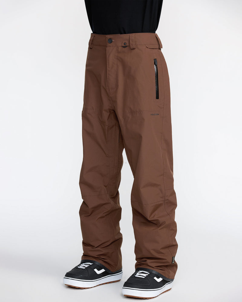 Volcom Men's L Gore-Tex Pants Brown